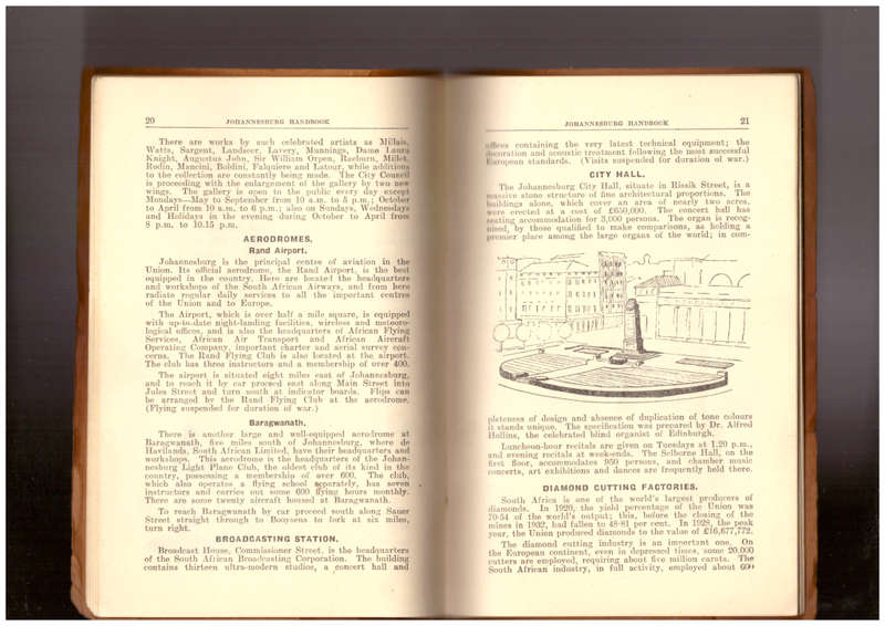 Handbook for Visitors to Johannesburg (early 1900s)