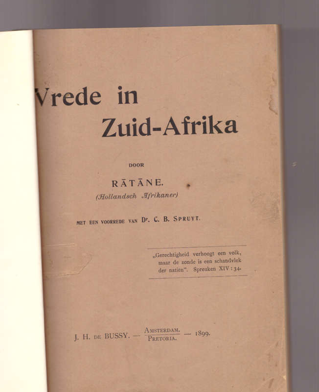 Vrede in Zuid-Afrika, (1899)