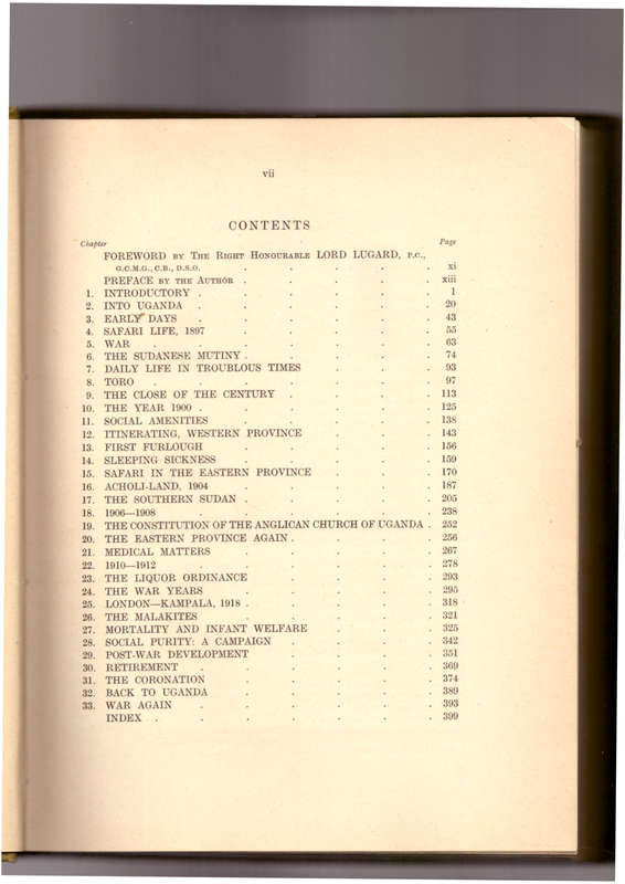 Uganda Memories (1897-1940), limited copy