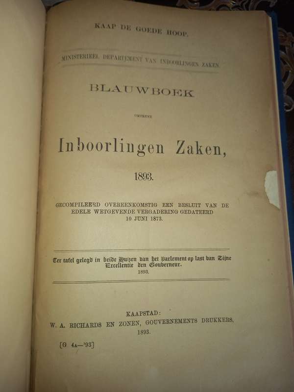 Inboorlingen Zaken 1893