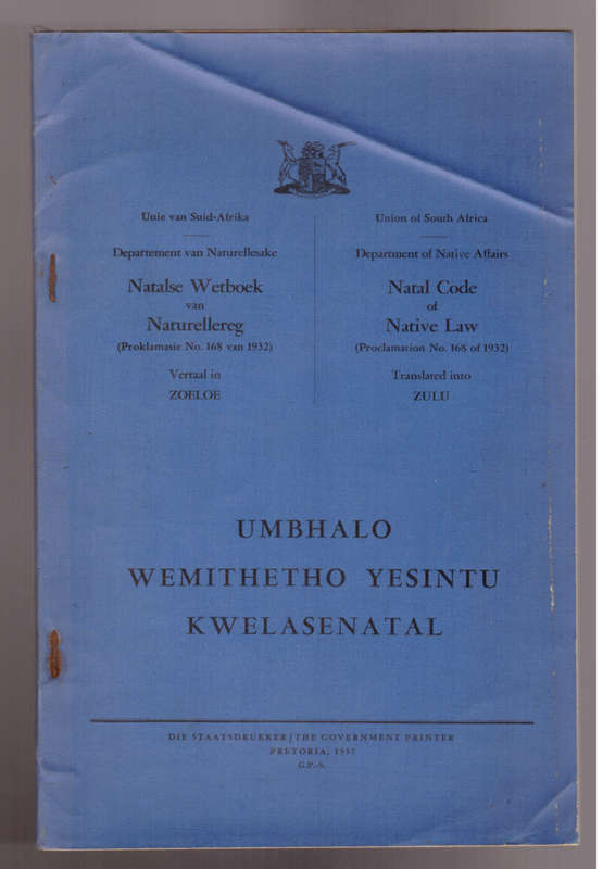 Natal Code of Law of Native Law