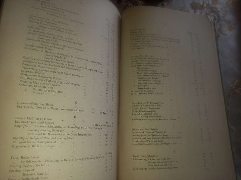 South African Railway Conference (blue book) 1898
