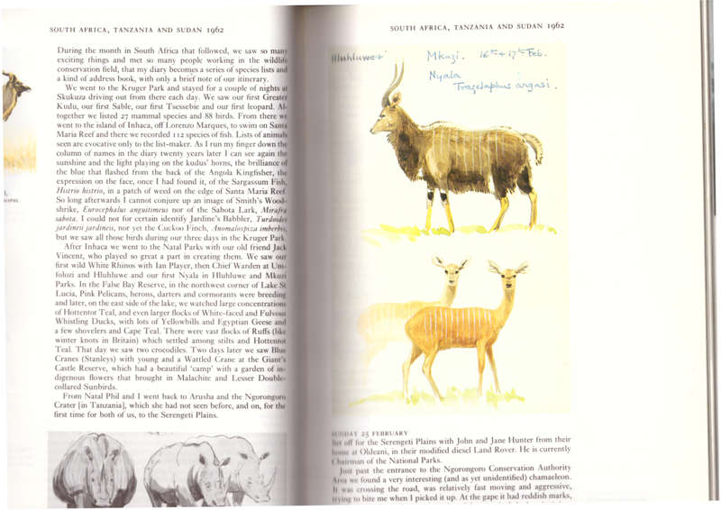 Travel Diaries of a Naturalist - part I, include Africa