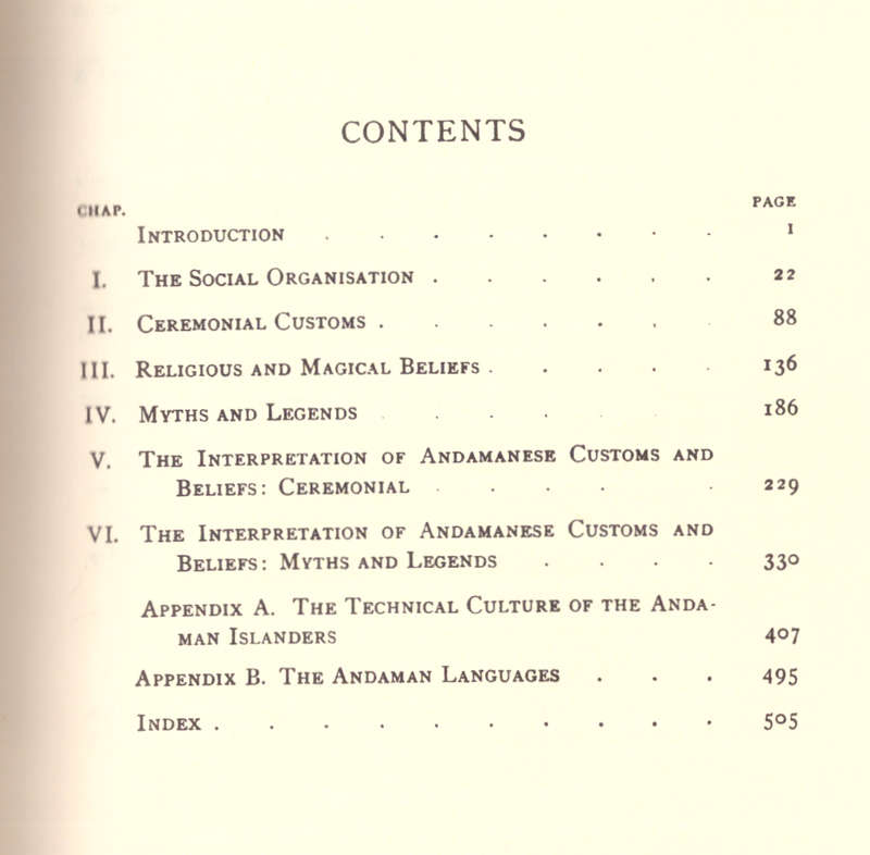 The Andaman Islanders