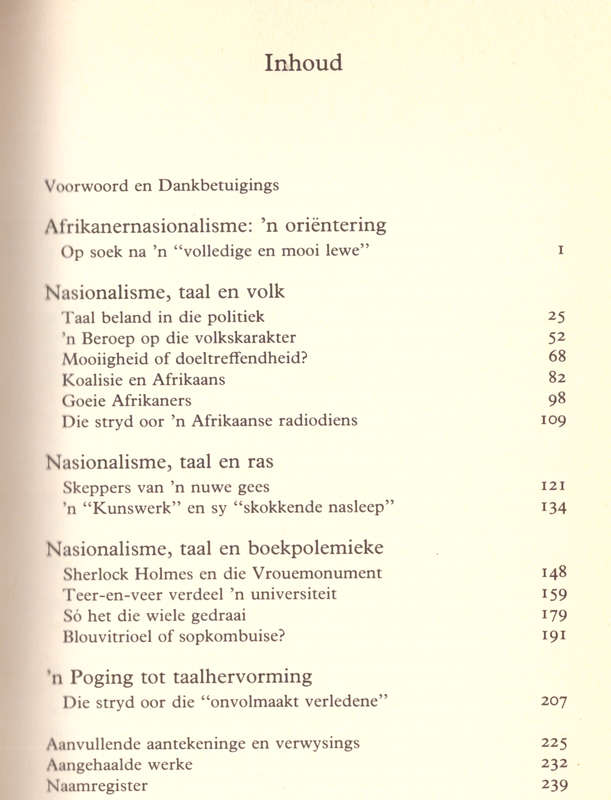 Trouwe Afrikaners, aspekte van Afrikaner Nasionalisme en S.A. taalpolitiek 1875-1938