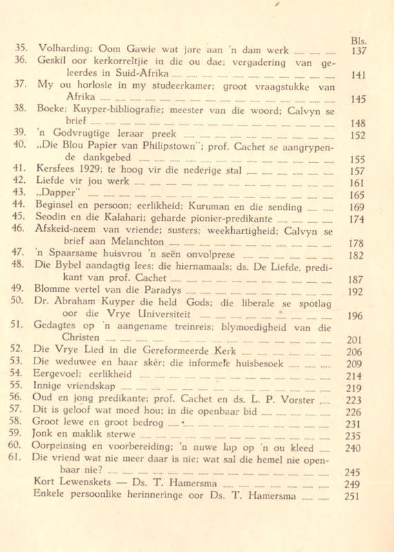 Van Hart tot Hart uitgesoekte briewe van Ds. T. Hamersma