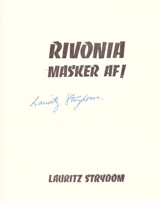 Rivonia Masker Af - GETEKEN !