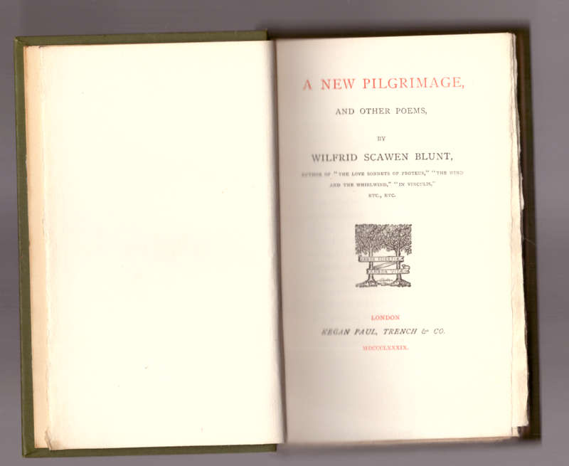 A New Pilgrimage and Other Poems - 1889