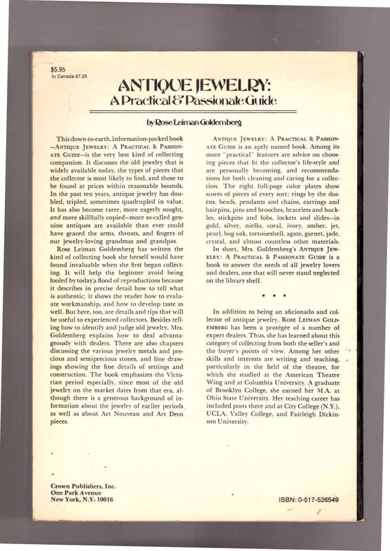 Antique Jewellery: A Practical & Passionate Guide