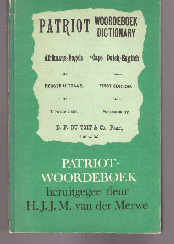 Patriot Woordeboek / Dictionary