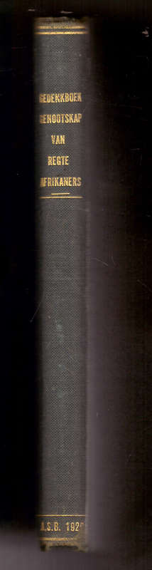 Gedenkboek ter ere van die Genootskap van Regte Afrikaners (1875-1925)