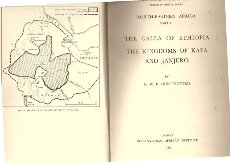 The Galla of Ethiopia, The Kingdoms of Kafa and Janjero