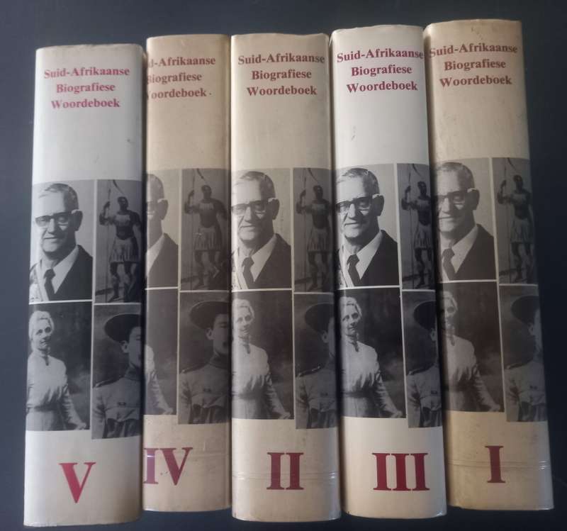 Suid-Afrikaanse Biografiese Woordeboek, kompleet set of 5