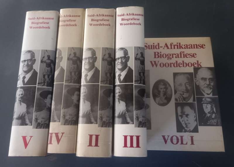 Suid-Afrikaanse Biografiese Woordeboek, kompleet set of 5