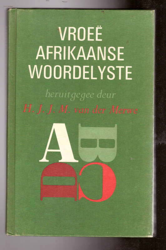 Vroeë Afrikaanse Woordelyste - P.V. nuwe reeks, nommer 5