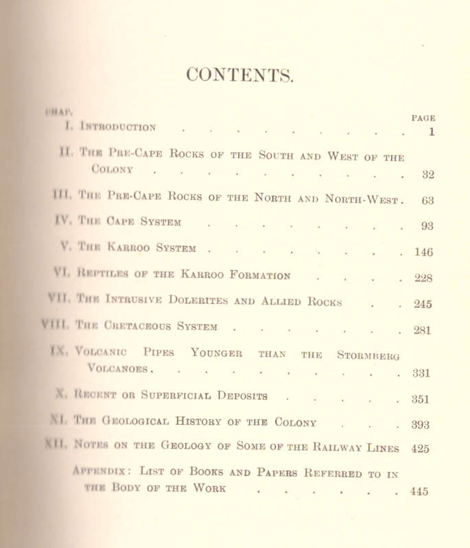 An Introduction to the Geology of Cape Colony & A Chapter on the Fossil Reptiles of the Karroo