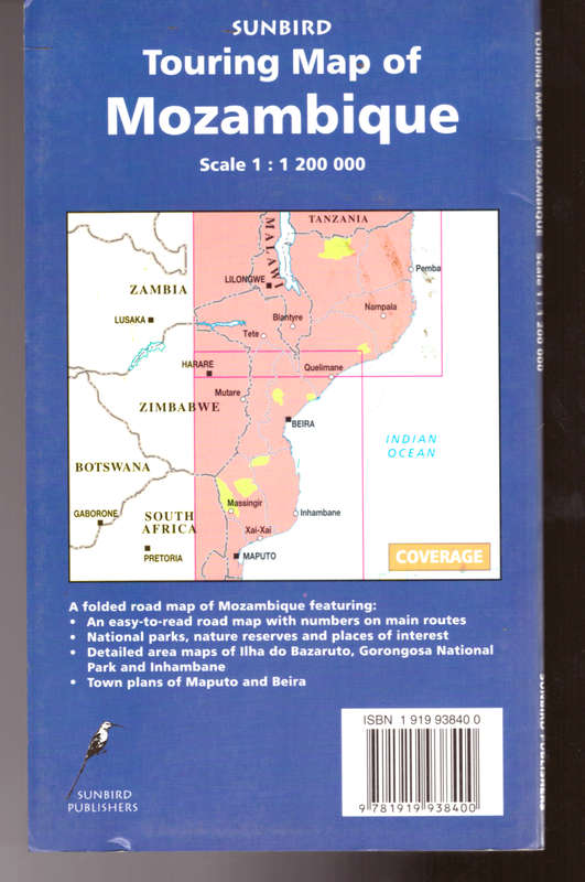 Touring Map of Mozambique