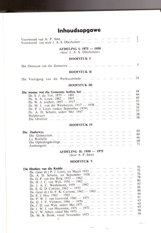 Eeufees by die Toringkerk Ned. Geref, Gemeente Noorder-Paarl 1875-1975
