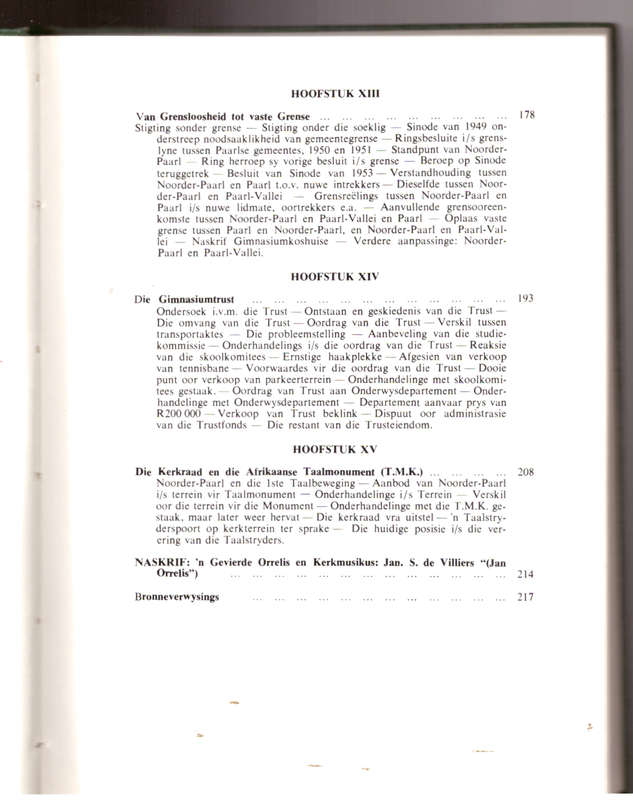 Eeufees by die Toringkerk Ned. Geref, Gemeente Noorder-Paarl 1875-1975