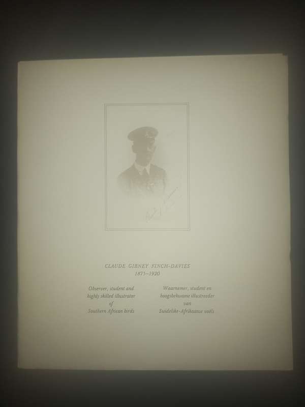 Claude Gibney Finch-Davis 1875-1920, Observer, student and highly skilled illustreerder  of SA