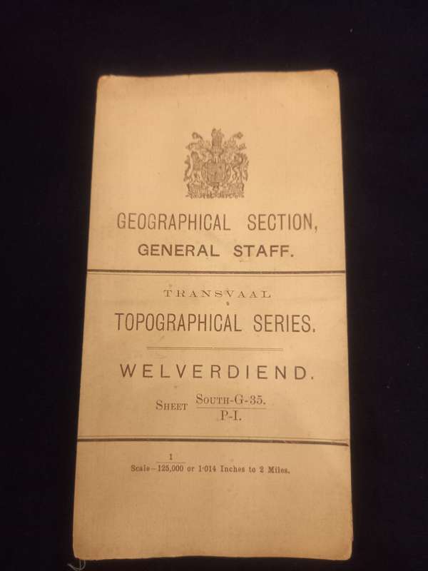 Transvaal, Welverdiend Map- Geographical Section, General Staff, 1913