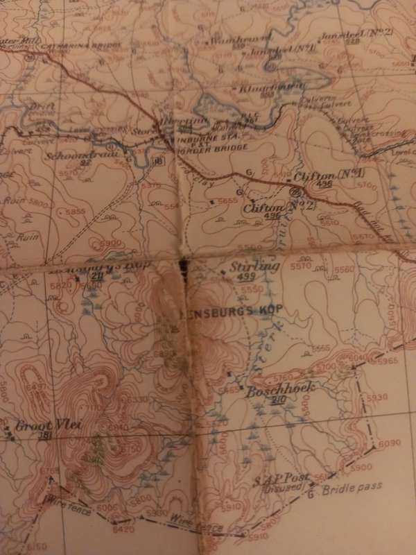 Harrismith map - Geographical Section, General Staff, Orange Free State Reconnaissance series 1912