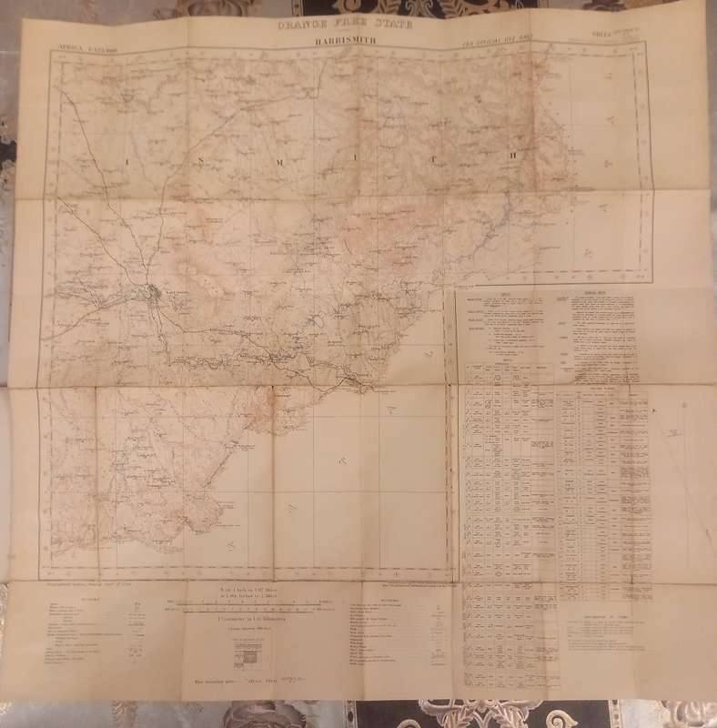 Harrismith map - Geographical Section, General Staff, Orange Free State Reconnaissance series 1912