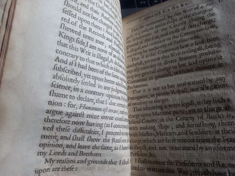 The Argvments of Sir Hutton Knight, and Sir George Croke Knight ...1641
