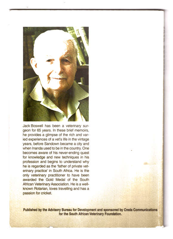 A Vet in Africa, Jack Boswell (SIGNED)