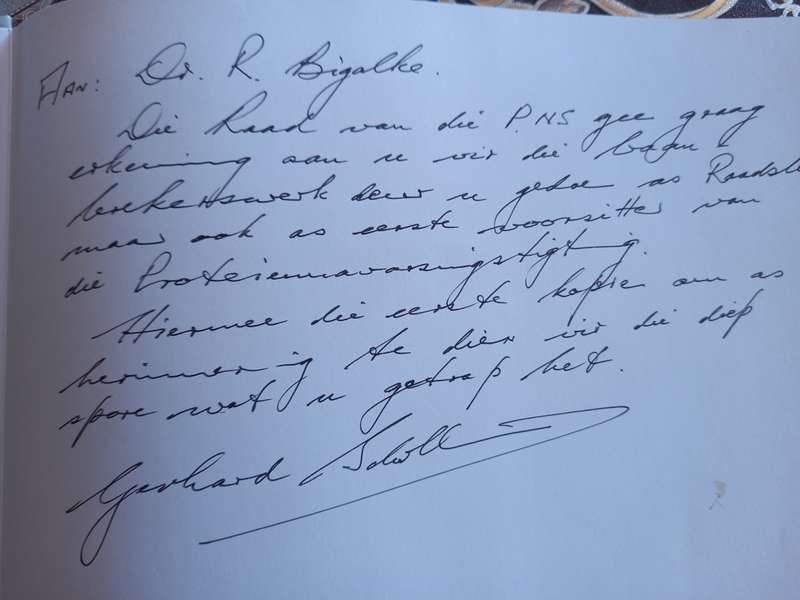 Protein Research Foundation SA, 25 years (SIGNED)