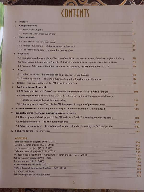 Protein Research Foundation SA, 25 years (SIGNED)