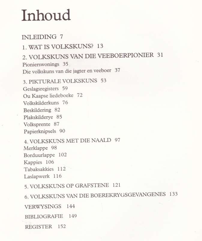 Die Geskiedenis van Volkskuns in Suid-Afrika - GETEKEN