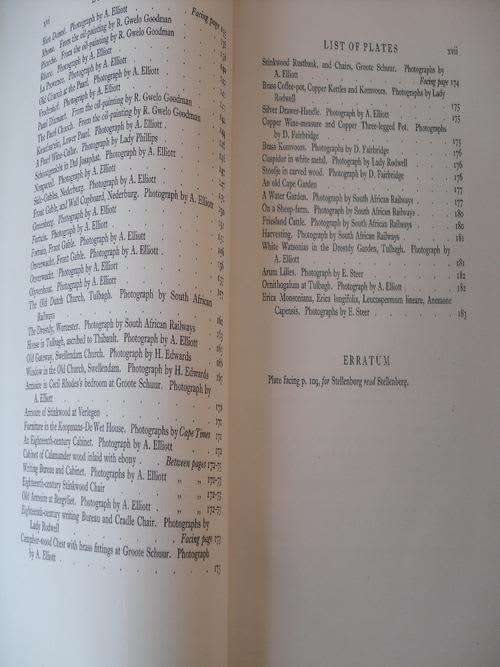 Historic Houses of South Africa - SIGNED by the author and letter by the author to General Smuts