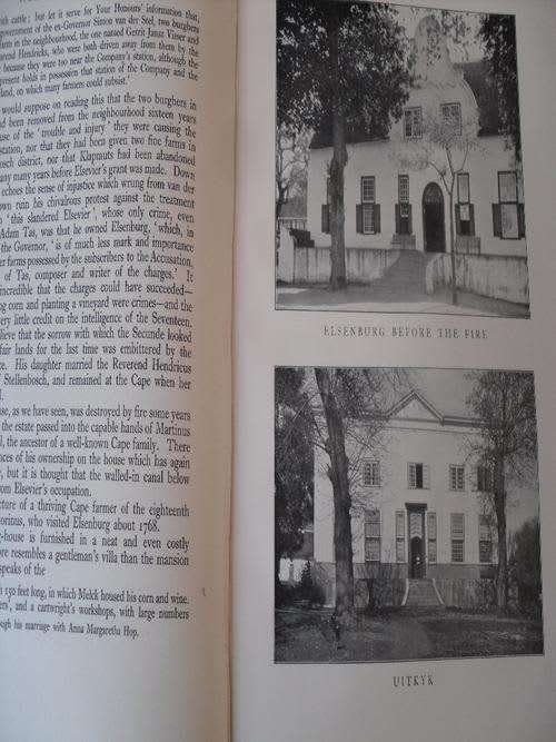 Historic Houses of South Africa - SIGNED by the author and letter by the author to General Smuts