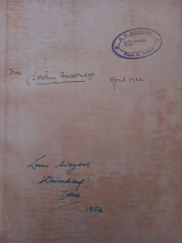 Historic Houses of South Africa - SIGNED by the author and letter by the author to General Smuts