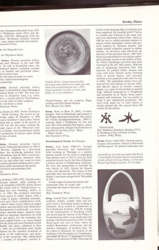 Encyclopedia of Pottery and Porcelain, the nineteenth and twentieth centuries