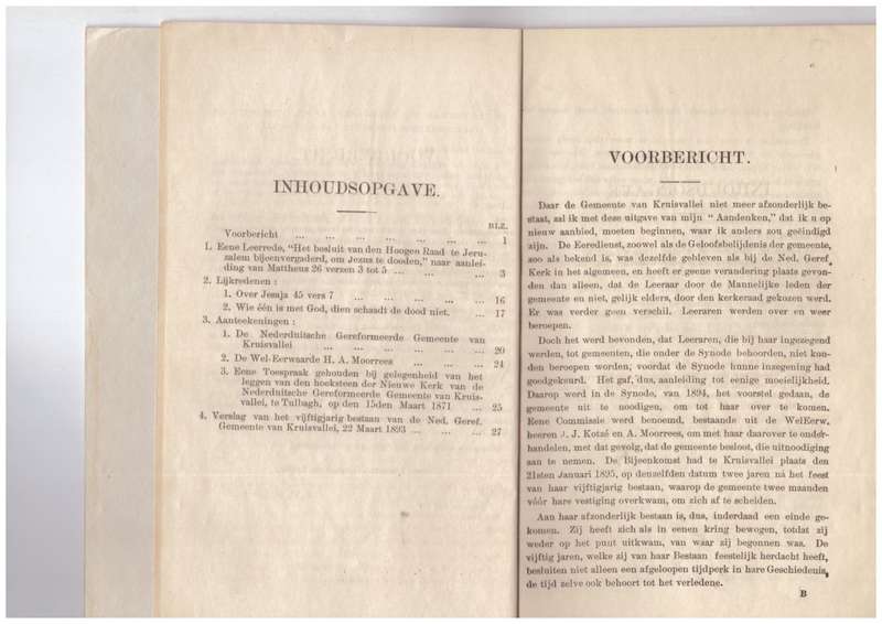De Ned. Gereformeerde Gemeente van Kruisvallei (1898) -uitgewer F.D. du Toit Paarl, skaars