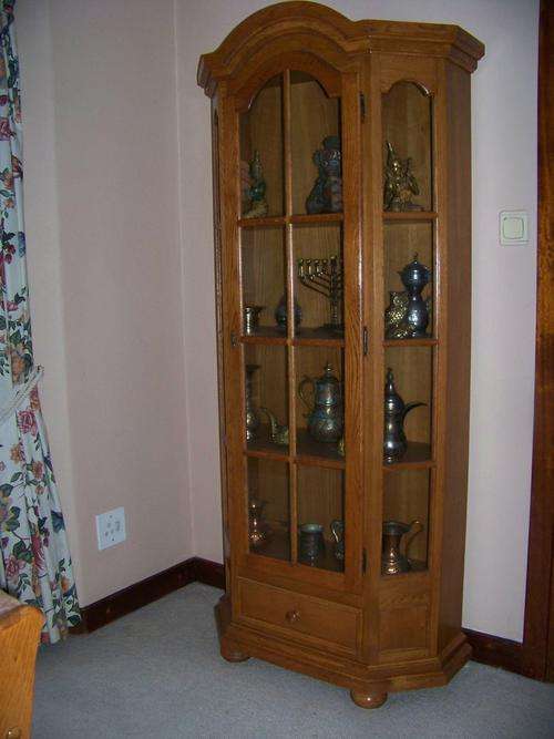 Stylish Oak Display Cabinet