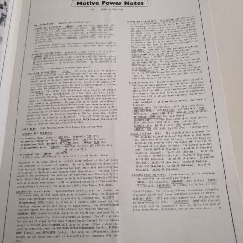 SA Rail.  Journal of the Railway Society of South Africa..16 Volumes
