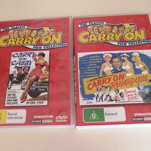 Carry On DVD`s. Eight in total.