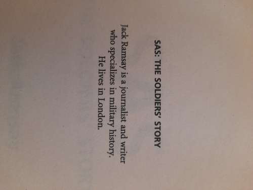 SAS the Soldiers` story : Jack Ramsay