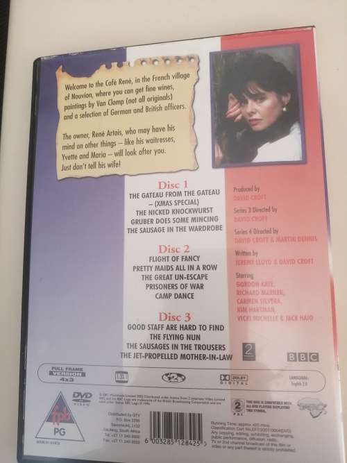 DVD  `Allo` allo`  Series 3&4
