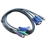 1.5 METRE KVM CABLE - VGA + 2 X PS2