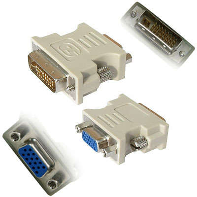>>> DVI DISPLAY OUTPUT TO VGA DISPLAY OUTPUT ADAPTER <<<