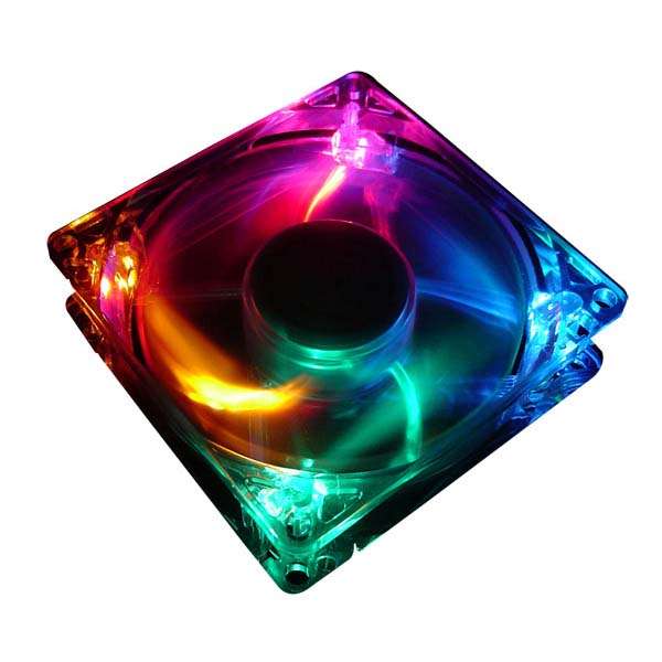 >>> AWESOME MULTI-COLOUR LED LIGHTS 80MM CASE FAN!! <<<