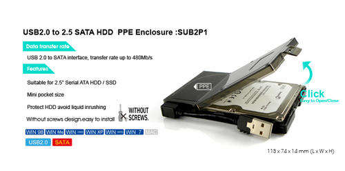 >>> NEW IN STOCK & ABSOLUTELY AMAZING!!! TOTALLY SCREWLESS, COMPACT & WATERPROOF!! 2.5'' FOR SATA <