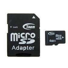 >>> SEALED RETAIL PACKAGE - MicroSD 4GB + SD Adapter  <<<
