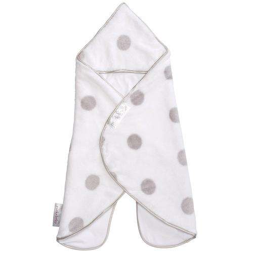 PUCKABABY THE GOGO BLANKET - WHITE AND GREY DOTS