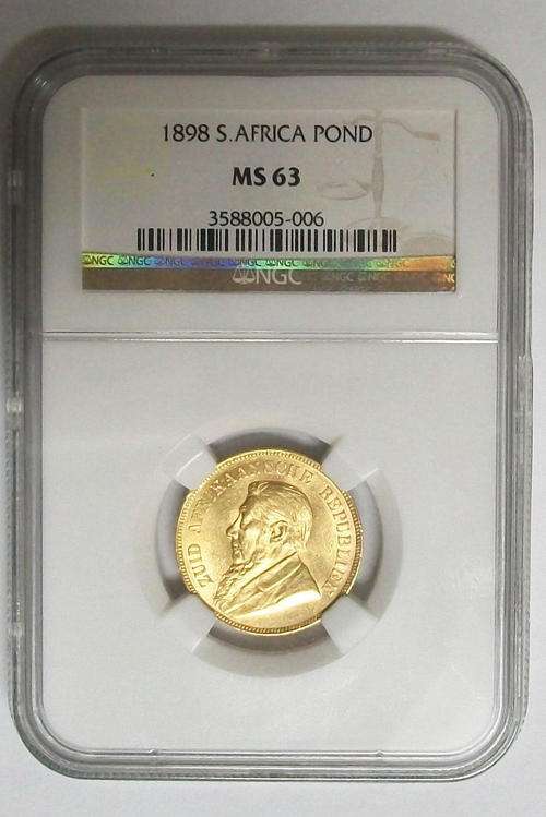 1898 S.A. Pond - Graded NGC MS63 !!!