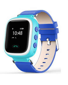 Kids GPS Smart Watch With Colour LCD. Blue & White
